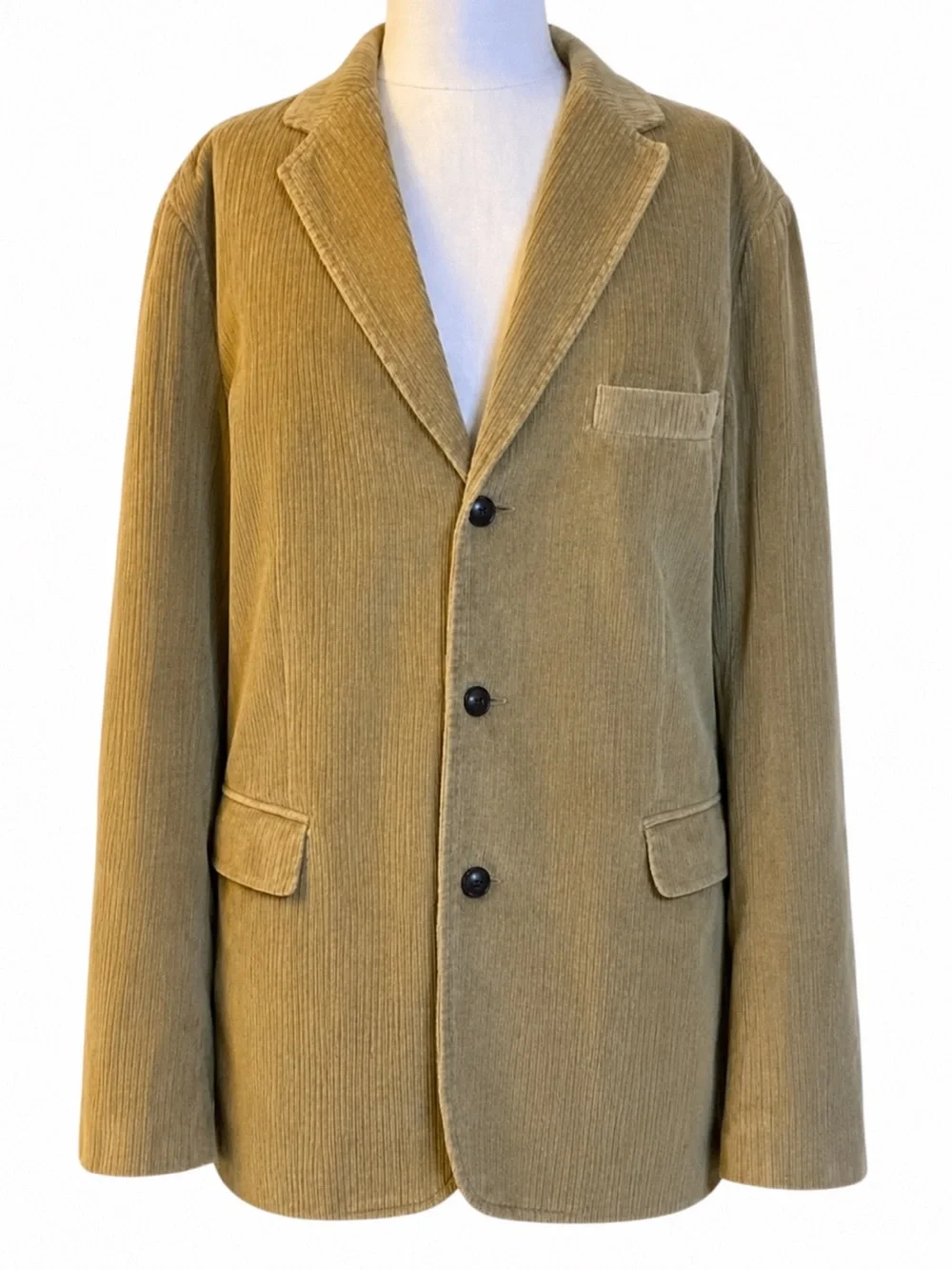 Vintage J.Crew Corduroy Sport Coat Blazer Tan Men’s Large Ivy Preppy